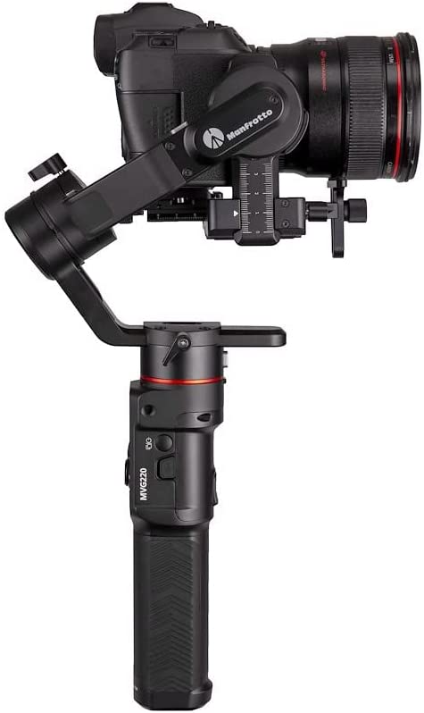 Manfrotto MVG220, Stabilisateur Cardan Professionnel Portable 3 Axes pour Appareils Photo sans Miroir et Reflex, Flexible, Jusqu'à 2,2 kg